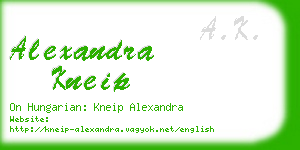 alexandra kneip business card
